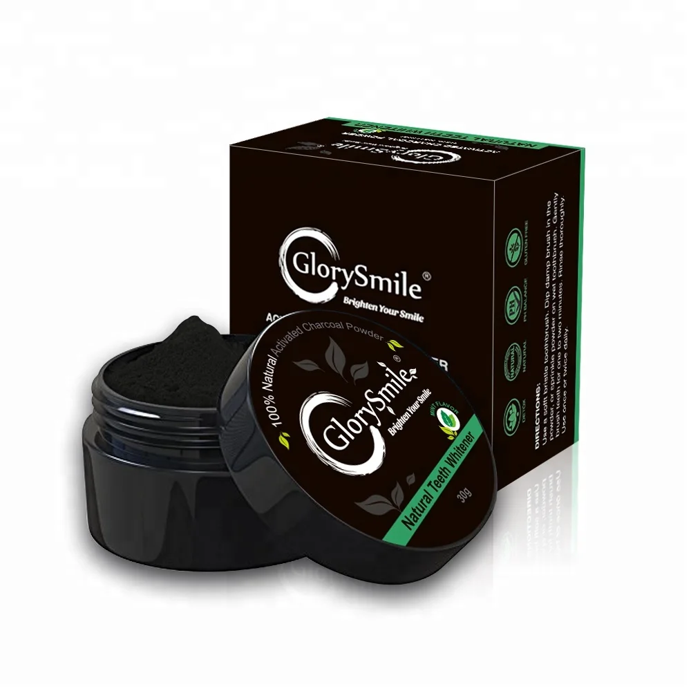 

Private Label CE Professional 30g 60g Daily Use Teeth Brighten Mint Rose Lemon Teeth Whitening Activated Charcoal Powder