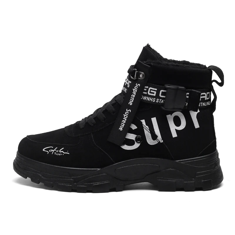

Hot Selling Good Quality High Top Cotton Shoes and Thick Snow Hiking Boots for Men