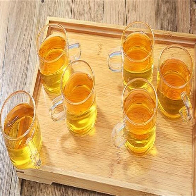 

New Arrive Handle Simple Round Beer Cup, Transparent