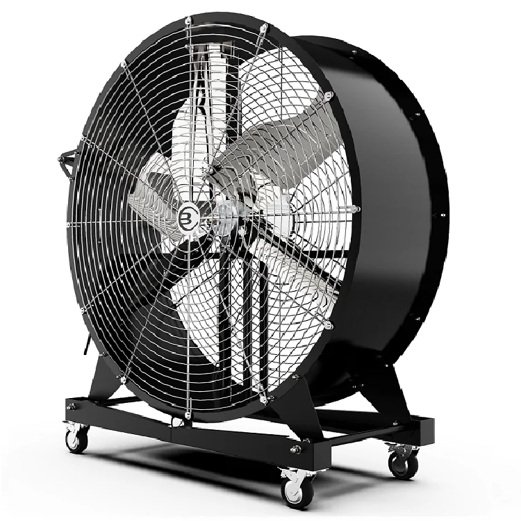 
1.4m big mobile air cooling HVLS industrial ventilation electric floor fan high quality cheap price and one extra free blade 