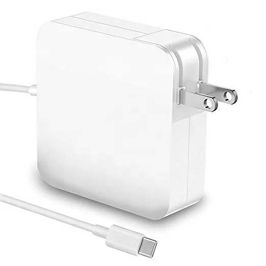

Amazon Hot Sales 16.5V 3.65A 45W 60W 85W L T tip Charger 30W 61W 87W USB C PD Charger For MacBook Pro Air, White