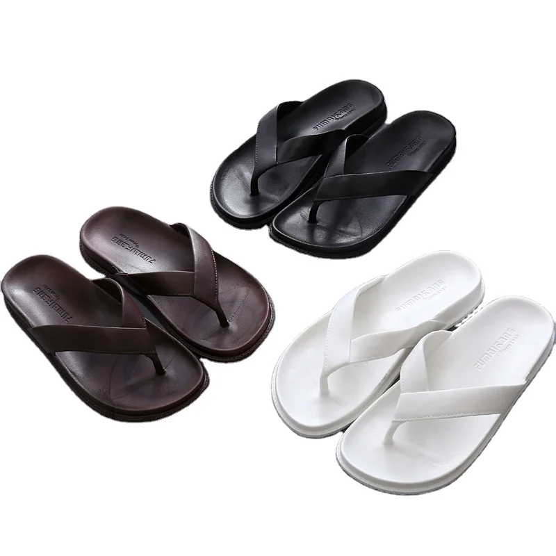

Fashionable mens flip-flops summer non-slip outdoor sandals flippers men's wear casual beach shoes trend