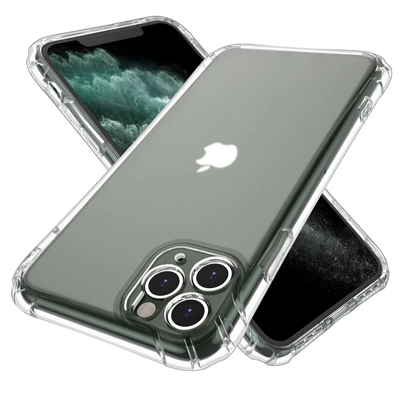 

Anti Fall Transparent TPU Phone Case For iPhone 11 Pro Max For Huawei P40 Pro