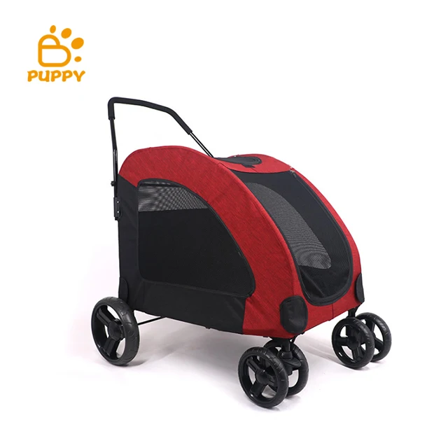 

Cat / Dog Easy Walk Pet Stroller, Foldable Carrier Strolling Cart, Folding Travel Carrier Carriage, Blue, red, grey