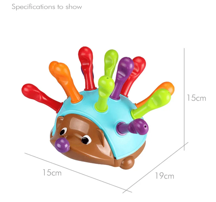 Montessori Colorful Hedgehog Learning Educational Toy Montessori Toys Early Educational