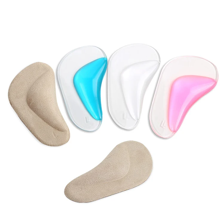 

Gel Arch Support Cushions for Men & Women Shoe Insoles for Flat Feet Reusable Arch Inserts for Plantar Fasciitis Arch Pad