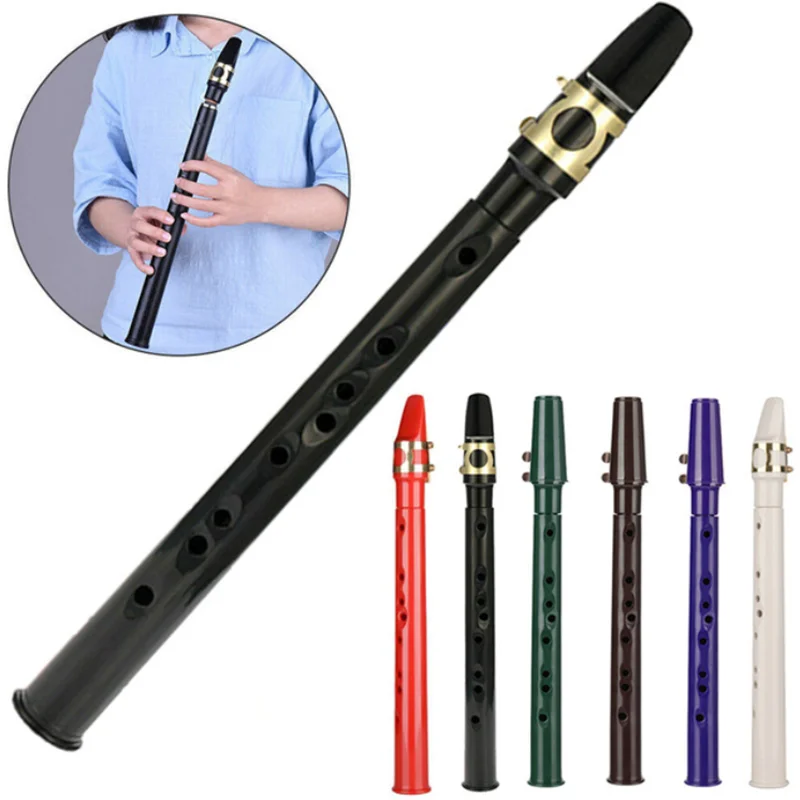 

Wholesale multi-colored portable plastic mini 8 holes pocket saxophone for beginner practice