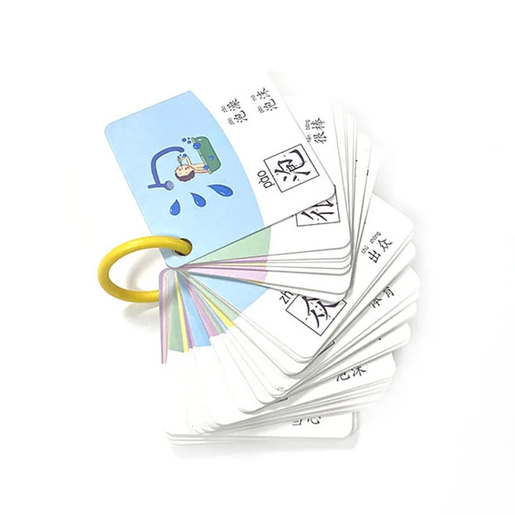 

Printing standard size customized ring story flash cards, Cmyk