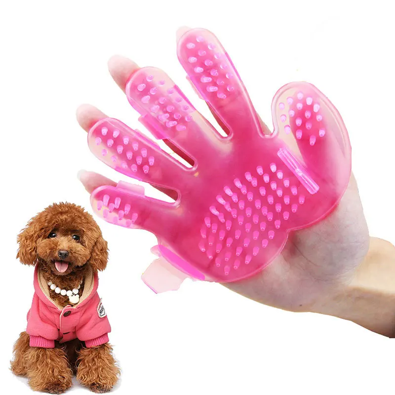 

Soft PVC Rubber Pet Bath Brush Grooming Massaging Mitt Dogs and Cats Pet Bathing Shower Tool Pet hair bath brush