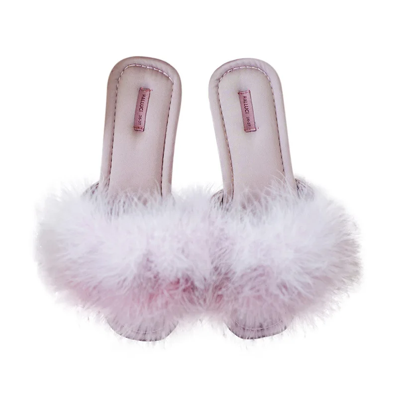 

Flash Sale Tpr Midsole Material Brown Color Rubber Midsole Material Fashion Fur Slippers