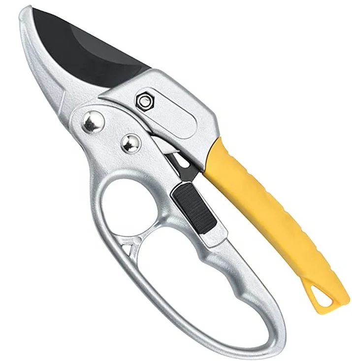 

Powerful Garden Shears Premium Pruning Shears Ratchet Type-3 Times More Labor Saving Gardening Shears Durable Garden Clippers