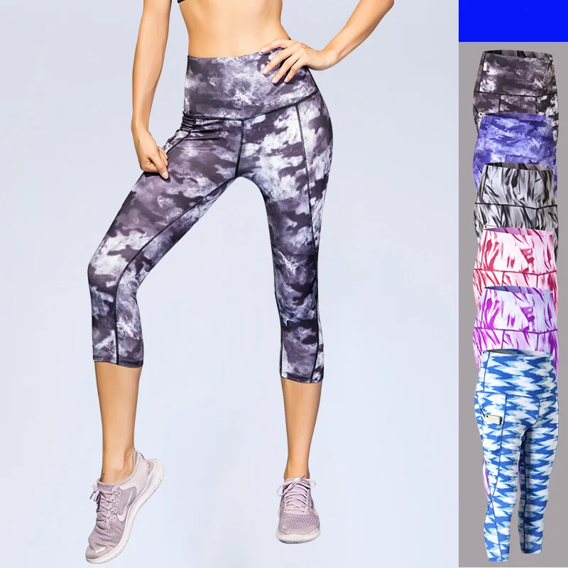

Custom printed yoga leggings women workout yoga pants Fitness Gym clothing