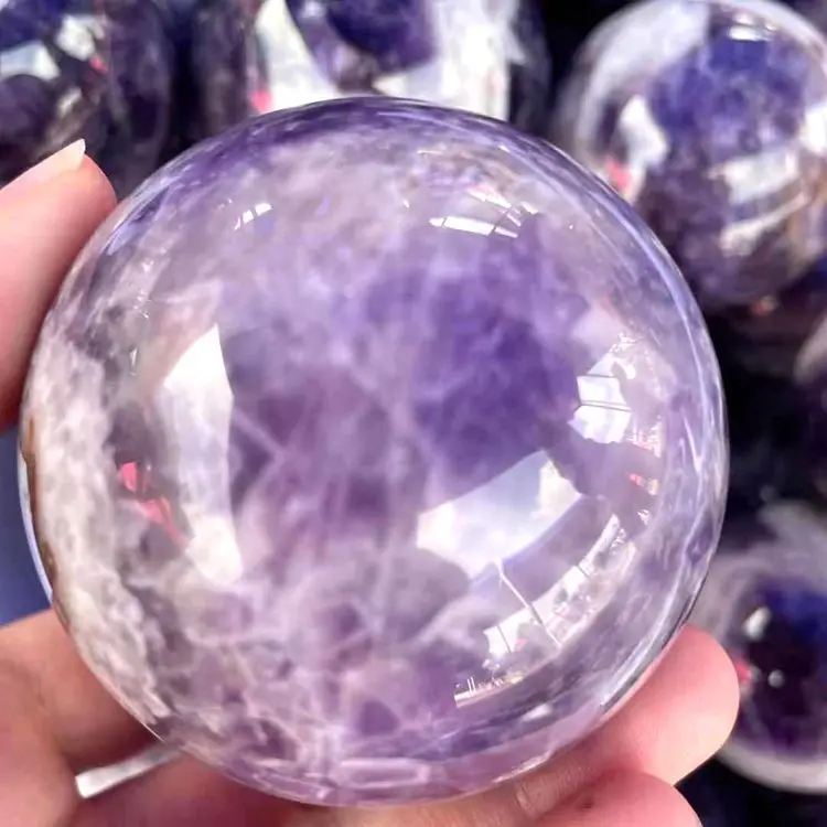 

Jialin jewelry Wholesale price! The Perfect Quality crystals healing stones Amethyst Ball Gift Natural stone