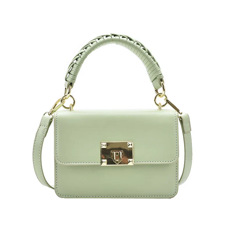 

Korean Unique Small Square Bag Ladies PU Leather Simple Crossbody Bags, 4 colors