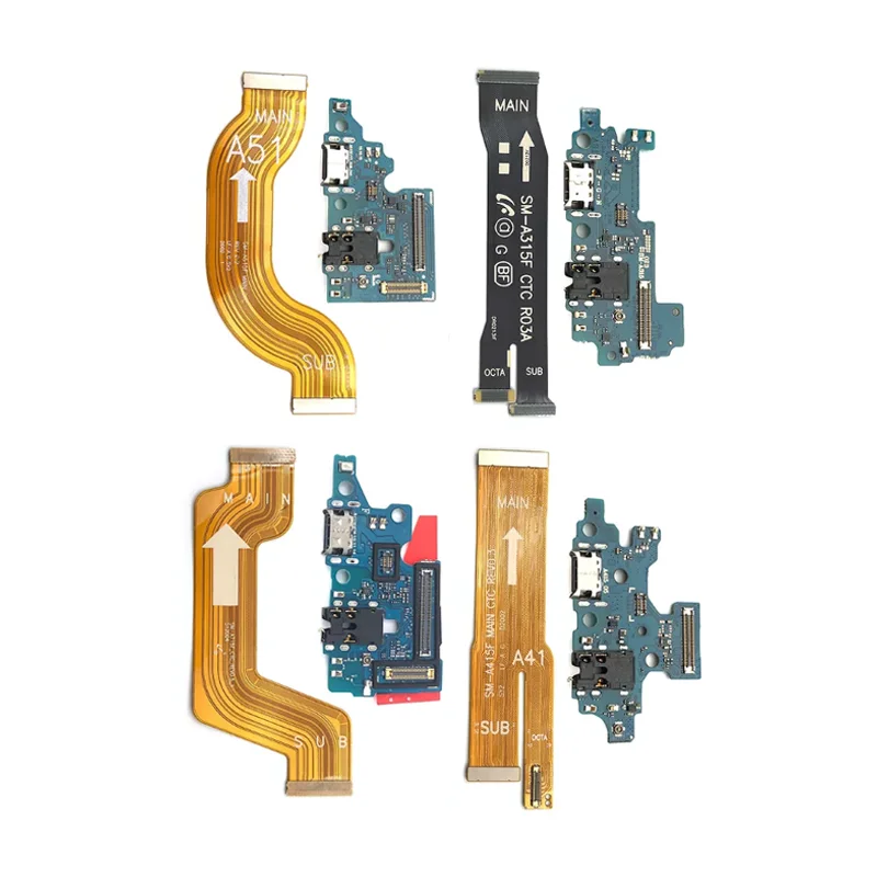 

Dock Connector Micro USB Charger Charging Port Connector Flex Cable Microphone Board For Samsung A10S A20S A30S A31 A41 A51 A71