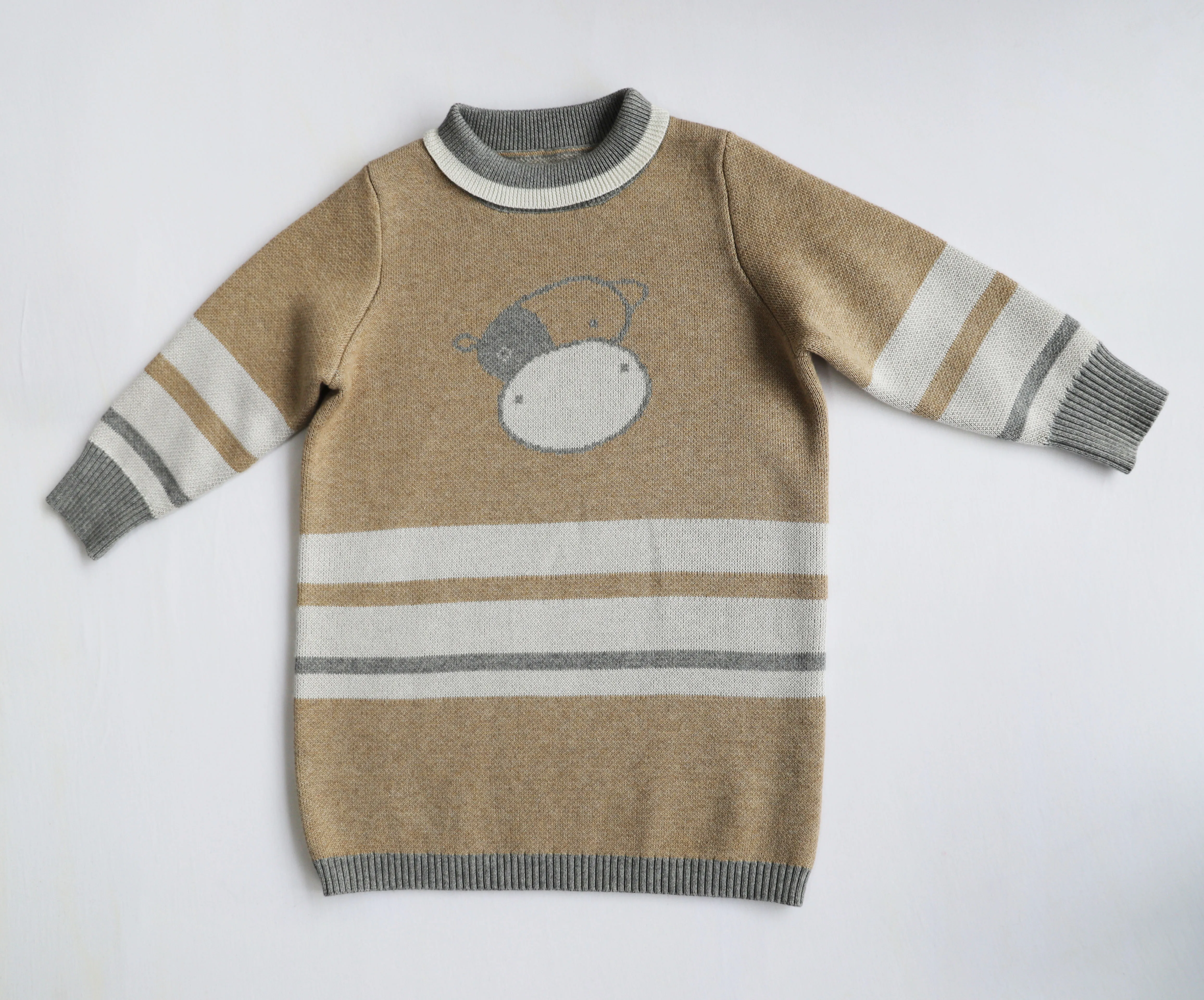 
2020 Fashion girls Kids Christmas Knit Baby Cotton Sweater 