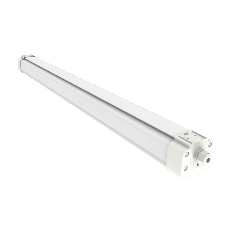 Emergency IP65 waterproof tube light 40w 60w 80w linear tri proof led light