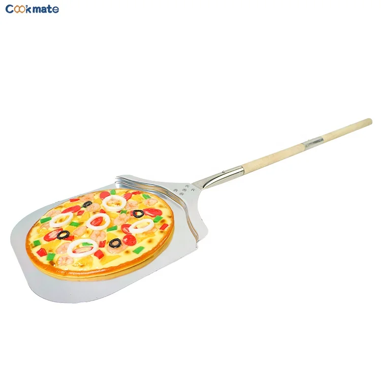 

Large pizza peel detachable and adjustable handle the longest Pizza Paddle handle for baking pizza bread or pastry, Multi-color