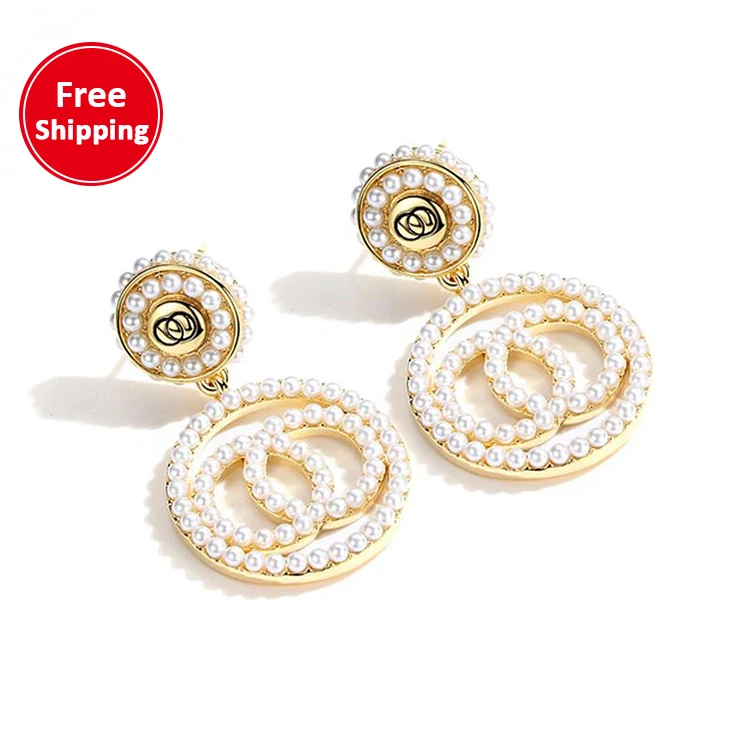 

earrings 2021 new trend temperament pearl 925 silver needle earrings, Optional