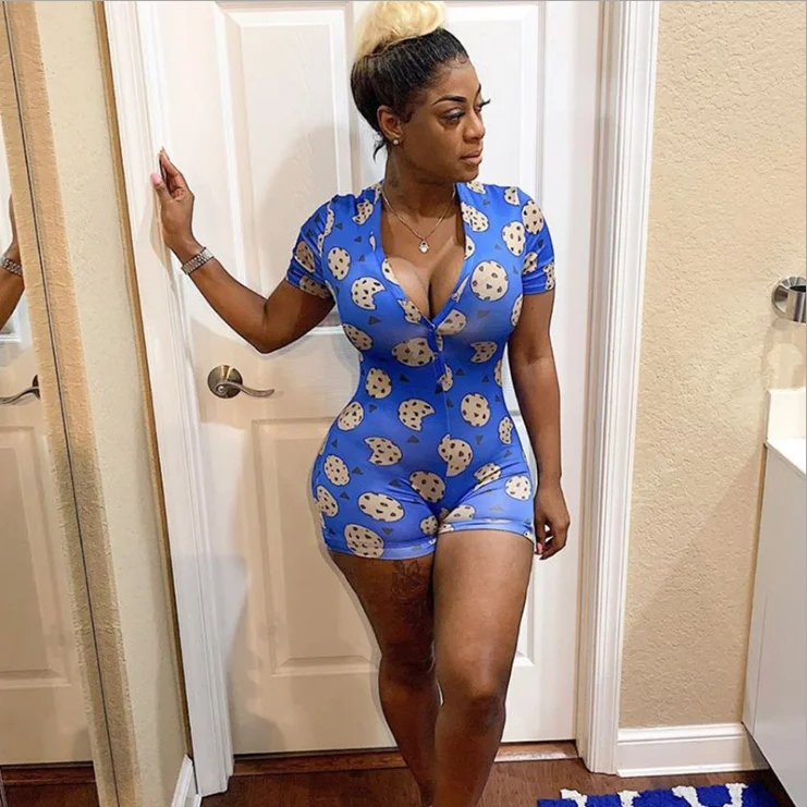 

2020 Custom sleepwear pajama baddie onsies adult sexy onesies and bodysuit for women, 10 colors