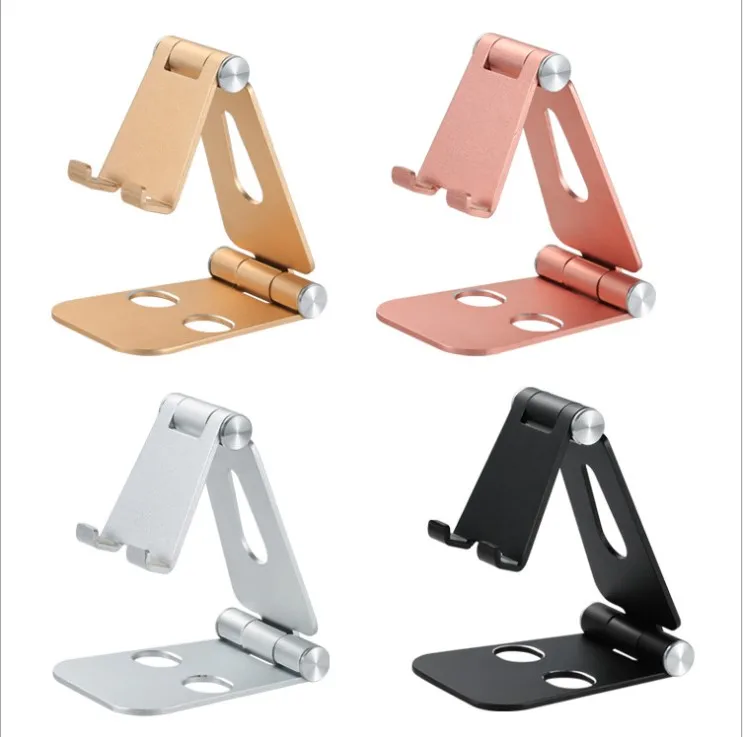 

Multi angle multifunctional rotary portable pocket size tablet bracket stand for video recording metal folding phone holder