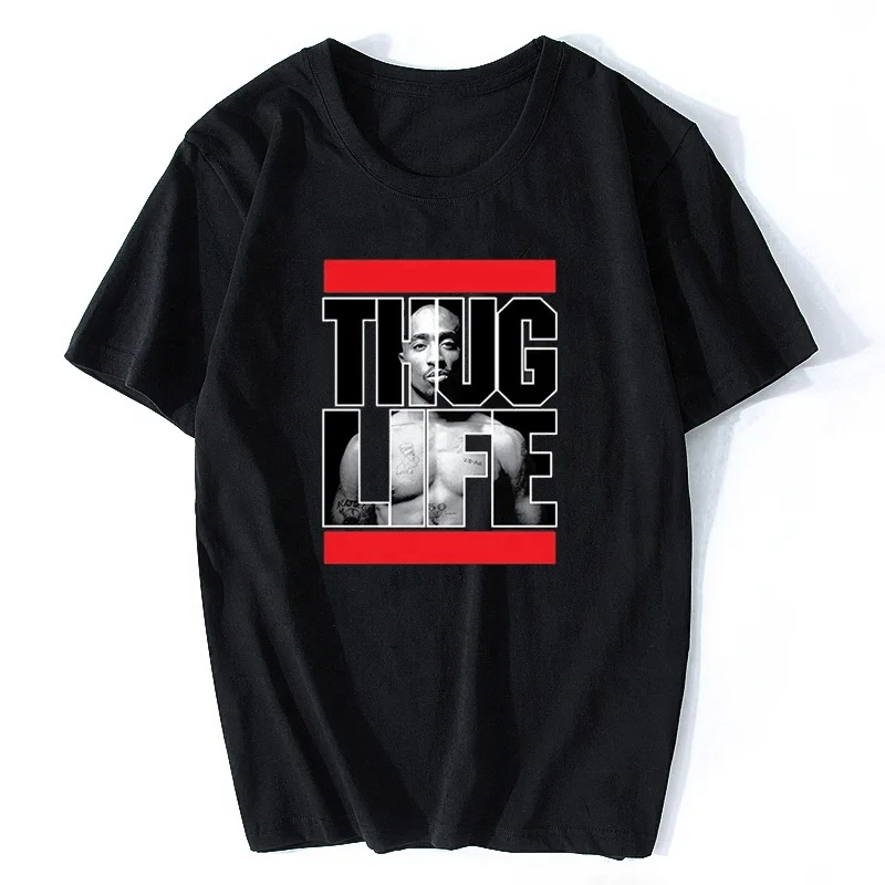 

Fashion Men's Summer T-shirt Tupac 2pac Rap Hip pop Artist Tupac T-Shirt O Neck Rock Music wholesale