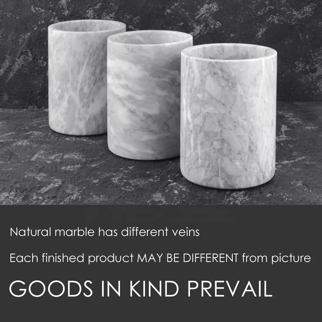 White Marble Wine Chiller Bucket Black Wine Bottle Chiller Champagne