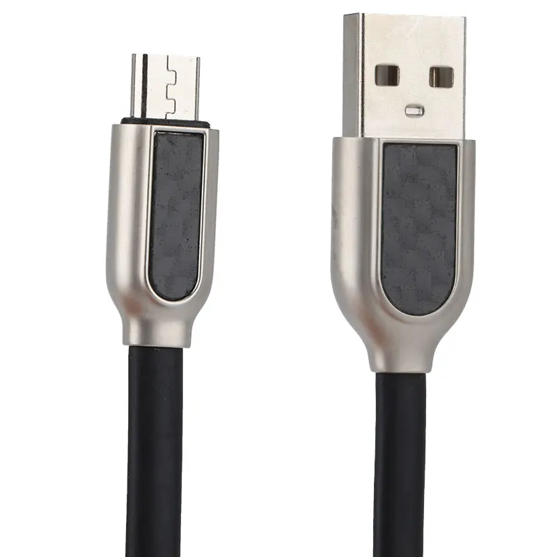 

2.0 USB A/M TO Micro Length=1.0 Zinc Alloy Cable TPE 5V2A Cable