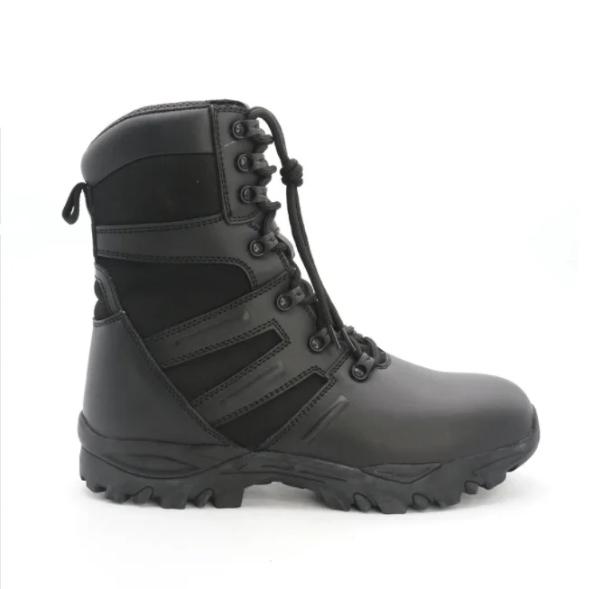 

Chinese Black genuine leather men Combat army black boots