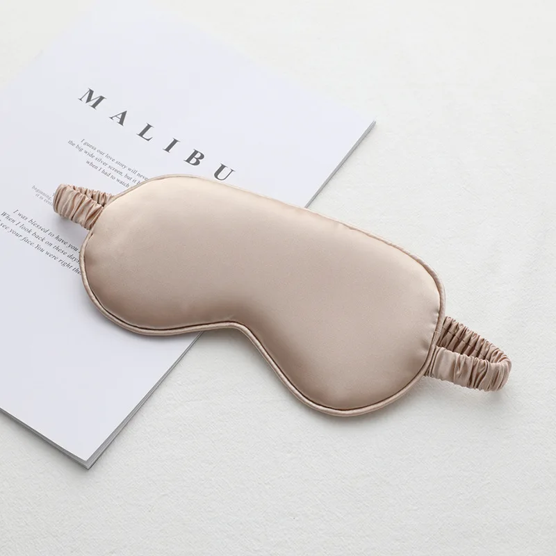 

Outer Sleeping Eye Blinder Tawny Color High Quality Natural Mulberry Silk Inner Ultra Soft Silk Floss Breathable Hypoallergenic