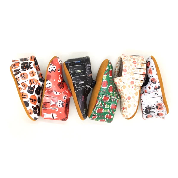 
Wholesale hot sell halloween moccasin mary jane Shoes newborn baby shoes 