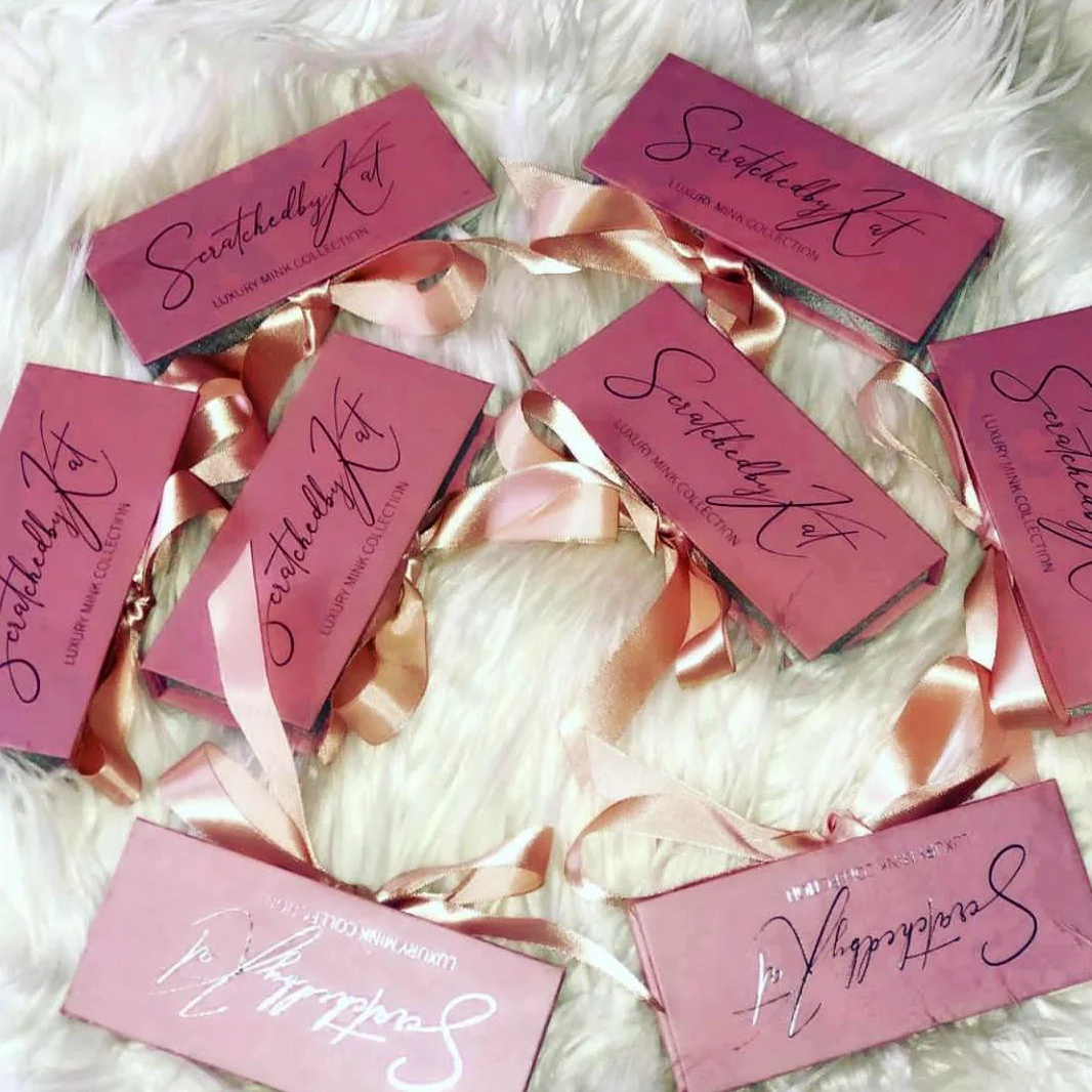 

kalixi high quality real mink lashes 25mm lasheswholesale custom lashbox packaging vendor, Natural black mink eyelashes