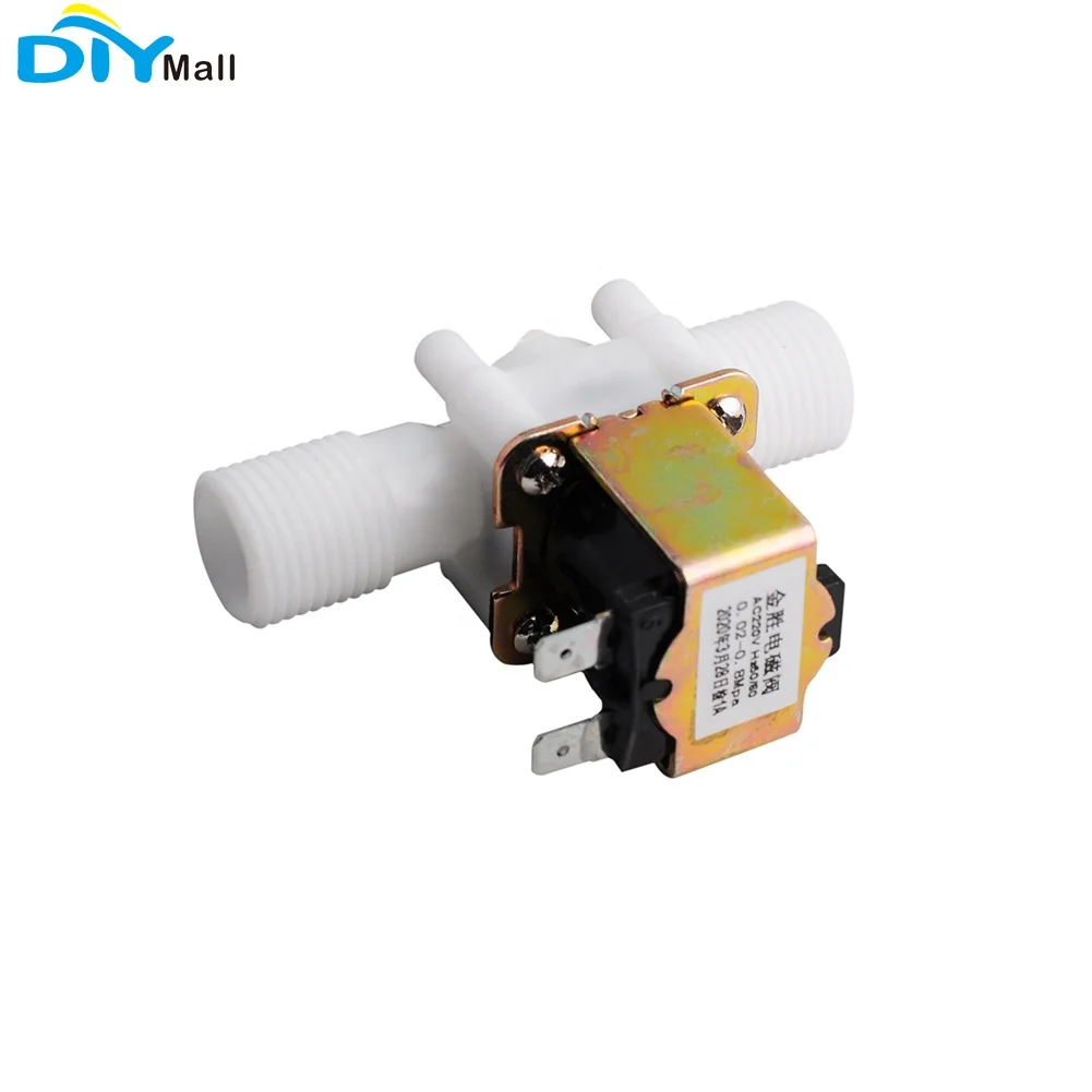 1/2" N/C Magnetic Electric Solenoid Valve DC 12V Water Air Inlet Flow Switch 