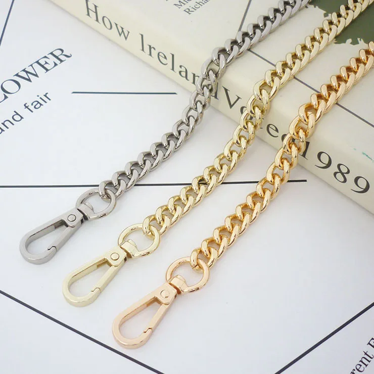 

DIY Lady Shoulder Gold Silver Chains Women Han bags Handle Strap Chains Accessory, 3 colors