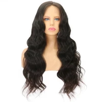 

26 Inch Long High Temperature Fiber Wavy Synthetic Lace Front Wigs For Black Women