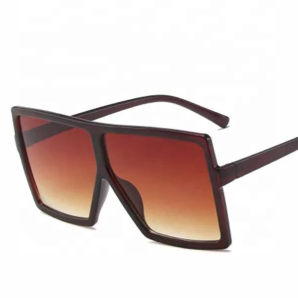 

Square Women Shades Big Frame Oversized Plastic Sun glasses Sunglasses Gafas De Sol, Same as photo