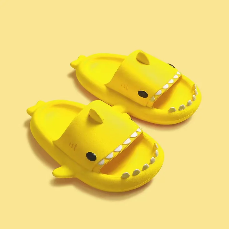 

Shark cartoon slippers summer household children's shoes non-slip soft bottom sandals and slippers, Picture