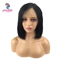 

Ainizi Factory direct sale on time delivery short bob straight heat resistant synthetic 13x6 lace front wigs for women