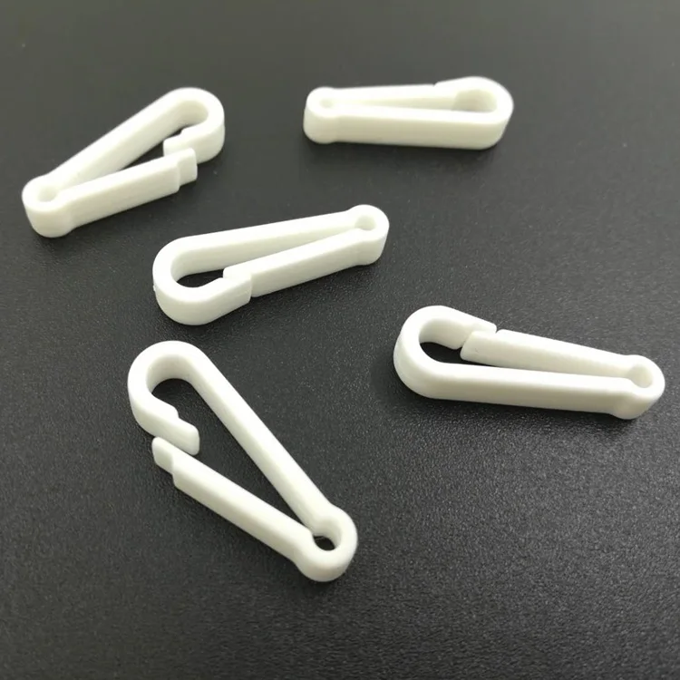 

Factory Price Multi-purpose White Plastic Hook Clasps Clamp Plastic Clips