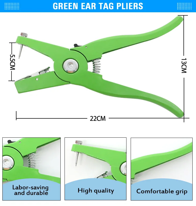 Animal Ear Tag Applicator Metal Livestock Ear Tagger Cattle Ear Tags