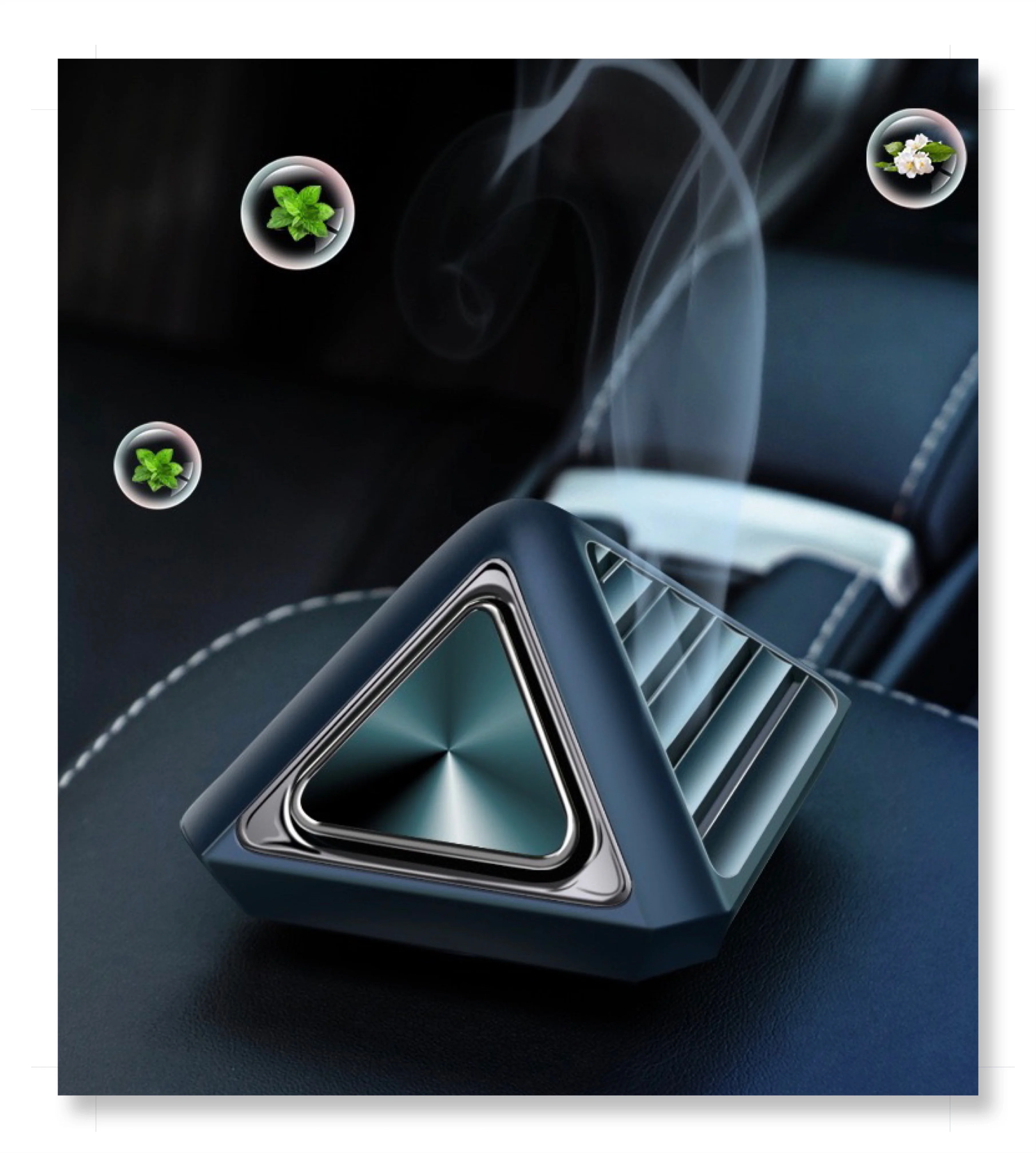 

Luxury Aromatic Pyramid Interior Perfume diffusers Car Aromatherapy Perfume Essential Oil Diffuser Air Freshener For car