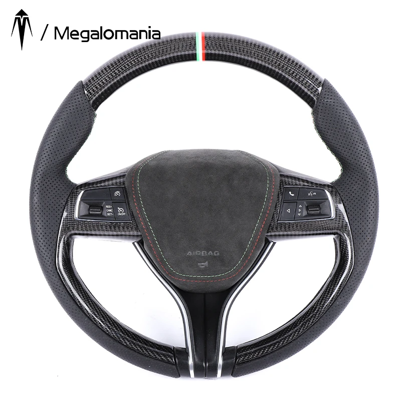 

Genuine carbon fiber steering wheel Alcantar-a can be used on ghib-li steering wheel