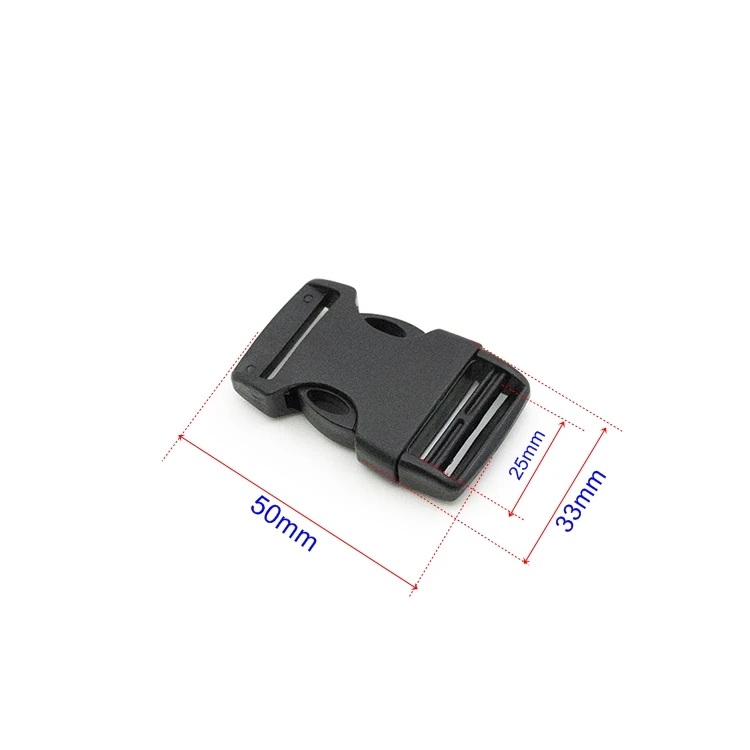 

Good Plastic Adjustable Backpack Buckle Breakaway Buckle 25MM