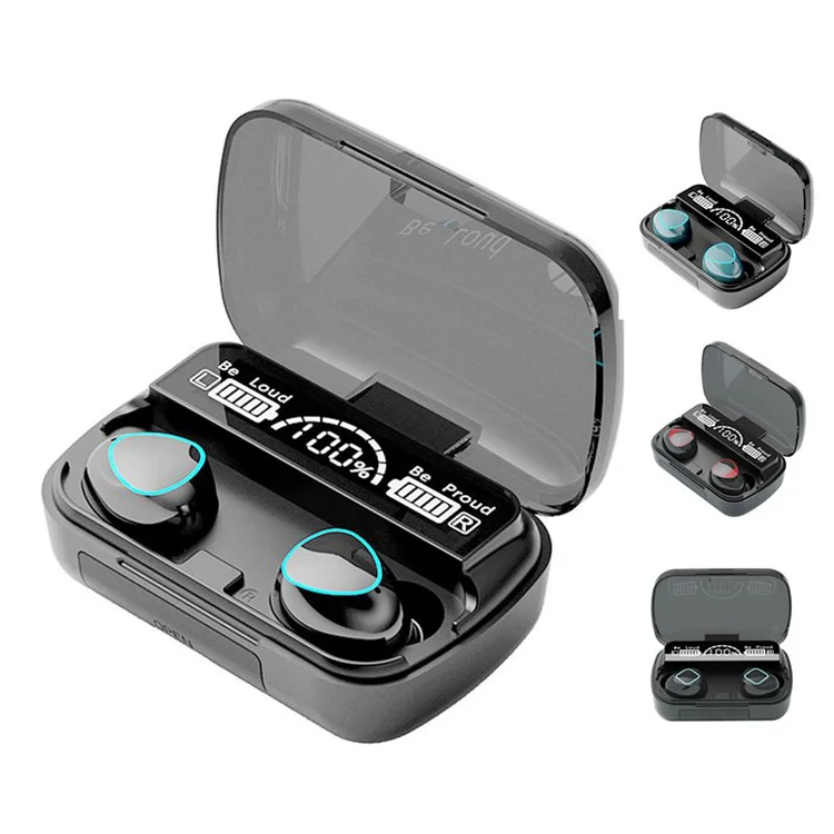 

Factory Direct Supply Android Ios Earphones With Charging Box Wireless Tws Earphone Sport Stereo Headset, Black, blue