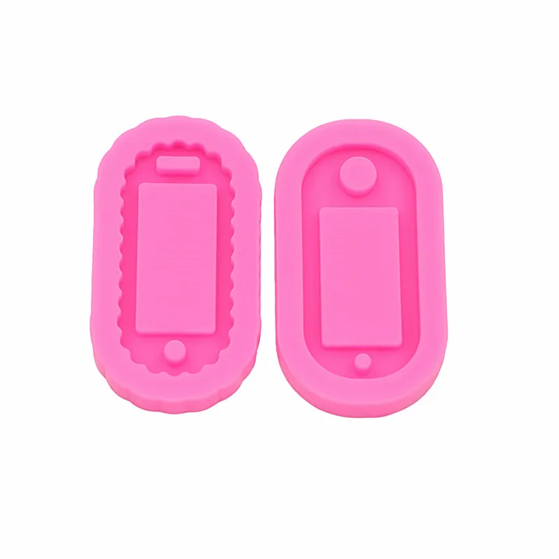 

High gloss Shiny High quality Key tag number tag Molds with keychain hole Epoxy Resin Mold Polymer Clay Mold