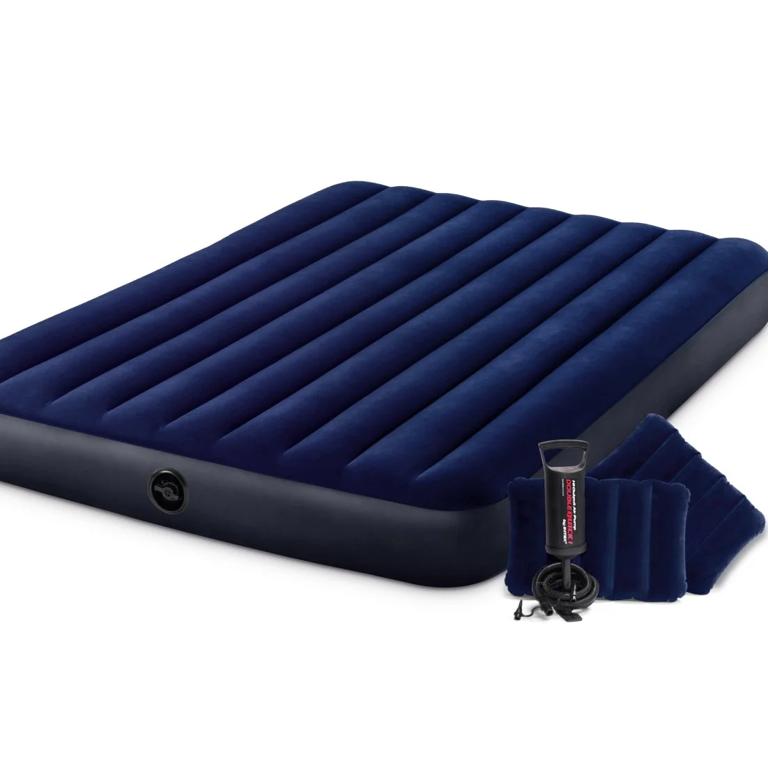 

INTEX 64765 Dark Blue Deluxe Double Air Bed Set