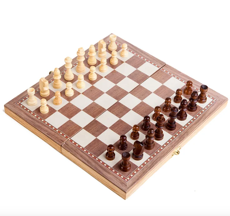 

30*30cm standard International foldable wooden chess board, Picture shown