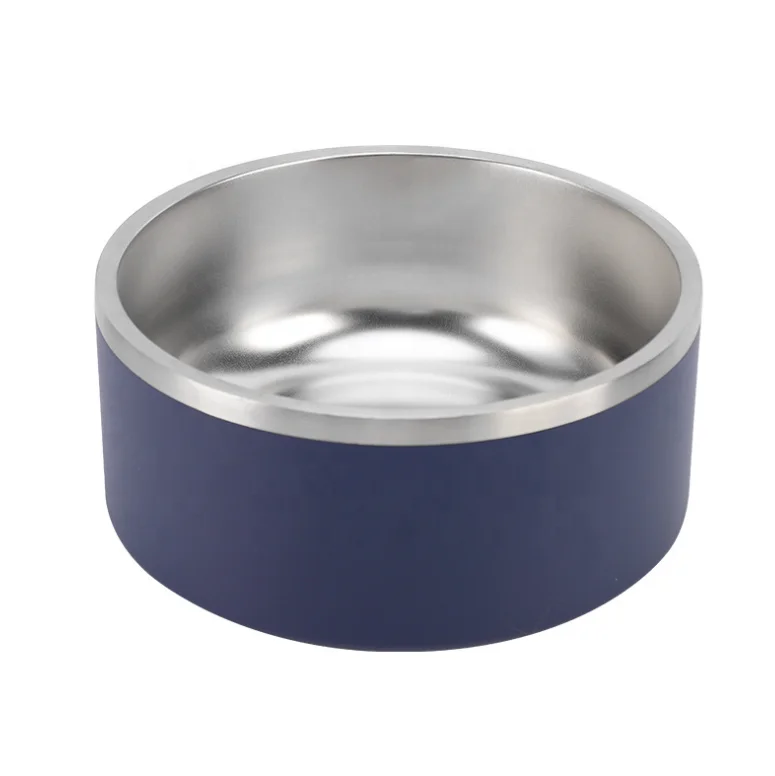 

Wholesale Custom Logo 32oz/42oz/64oz Dog Bowl Stainless Steel Vacuum Insulated Pet Bowl Non-slip Double Layer Pet Food Feeder