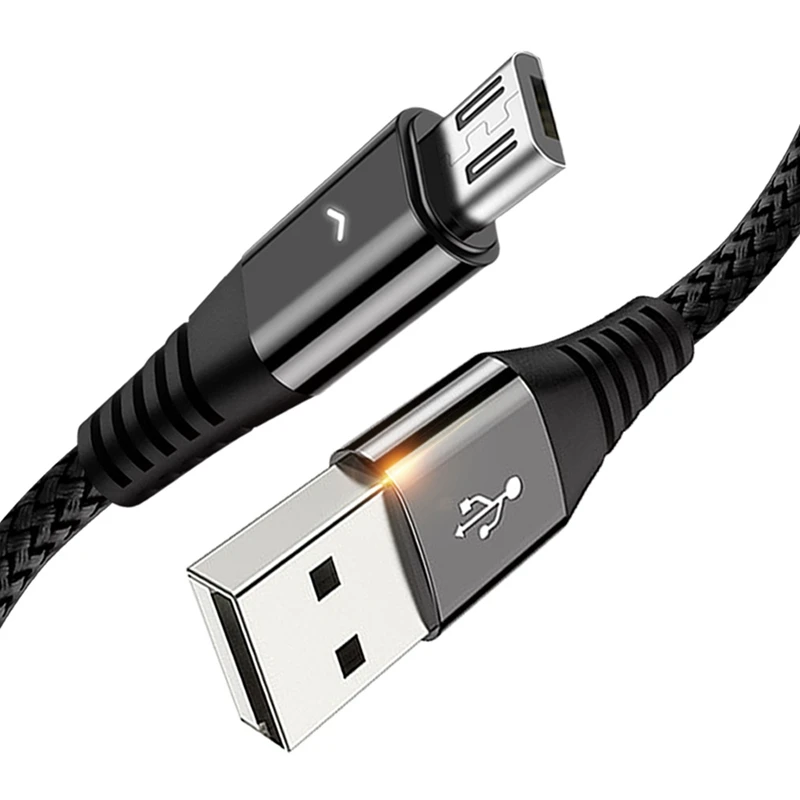 

Nylon braided data cable for Apple Android Type-C fast charging mobile phone charging cable armor head