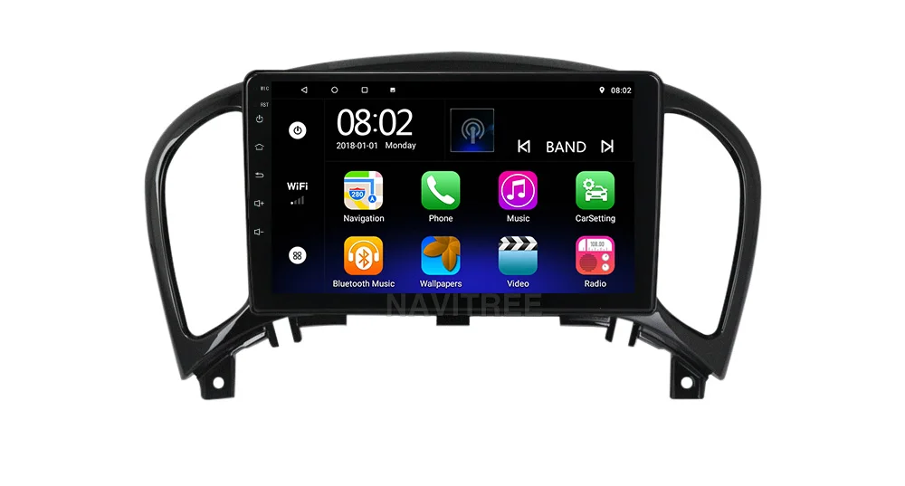 Android 10.0 4core 1+16g Ips Car Video For Nissan Juke 2010-2014 9inch